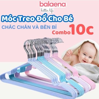  Combo 10 Móc treo quần áo trẻ em Móc kẹp phơi quần áo với độ chịu lực tốt bền đẹp nhiều màu sắc 
