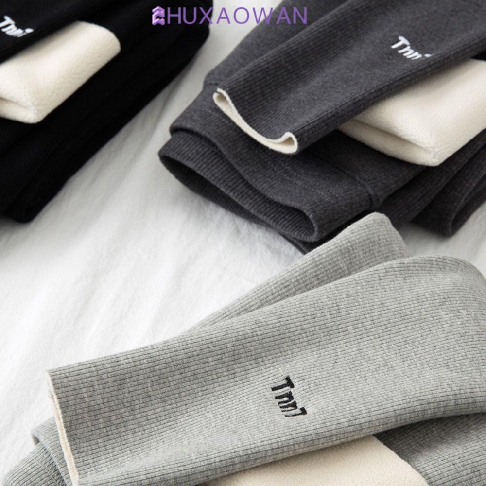 Zhuxaowan Quần Legging Sang Trọng Mùa Đông, Nhung Dày Quần Legging Nữ, Thời Trang Lông Cừu Giữ Nhiệt