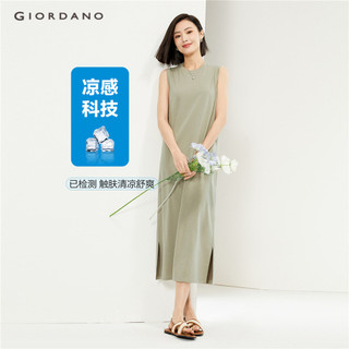 GIORDANO WOMEN Ice cooling sleeveless crewneck dress 05464462