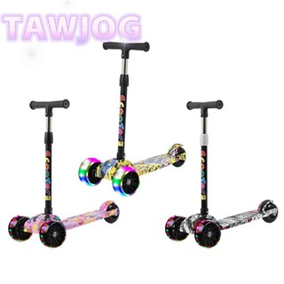  Xe tay ga trẻ em TAWJOG có thể điều chỉnh độ cao với bánh xe Flash Xe tay ga trẻ em Đồ chơi thể thao Bàn đạp mở rộng có thể gập lại Cân bằng xe đạp Xe tay ga chân gấp cho trẻ em 3-12 tuổi 