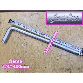 Cần tuýp cong L 3/4 inch dài 18 inch 450mm Santa 86-118