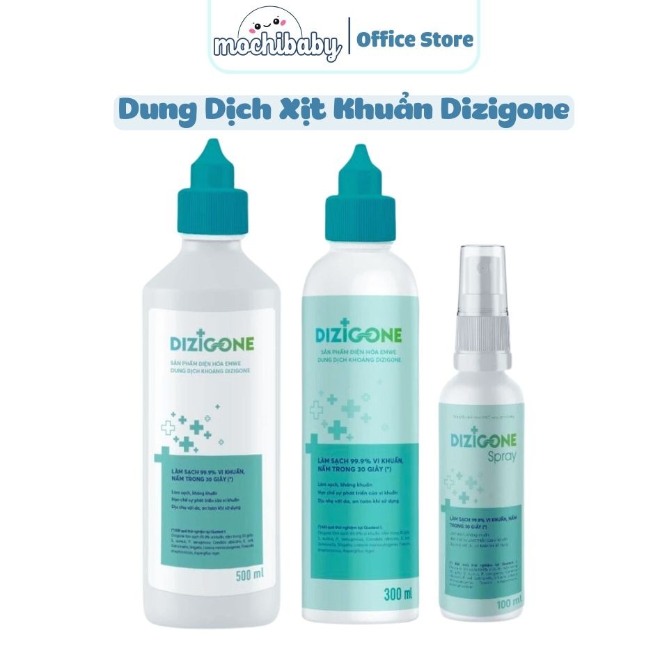 Dung dịch xịt Kháng khuẩn Dizigone, lành vết thương, tái tạo da, ngăn ngừa sẹo cho bé dung tích 100m