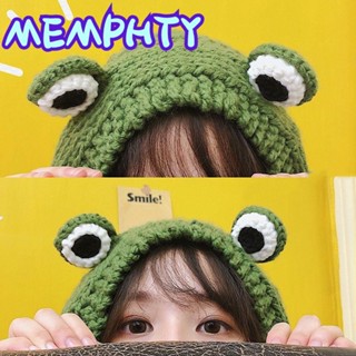 MEMPHTY Mũ trùm đầu hình ếch làm đạo cụ chụp ảnh nhiều màu sắc xinh xắn