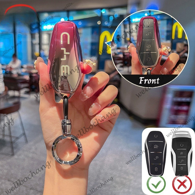 BYD M6 / BYD selenion 06 Vỏ chìa khóa ô tô BYD Atto3 / Seal / Dolphin / Dolphin chìa khóa mini BYD M