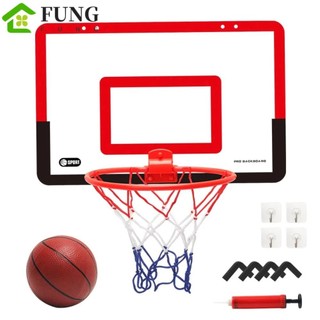 Bộ vòng bóng rổ trong nhà FUNG, Vòng bóng rổ Mini có thể gập lại cho trẻ em, Bộ vòng bóng rổ tập thể dục Trò chơi an toàn Đồ chơi rổ di động Thể thao trong nhà
