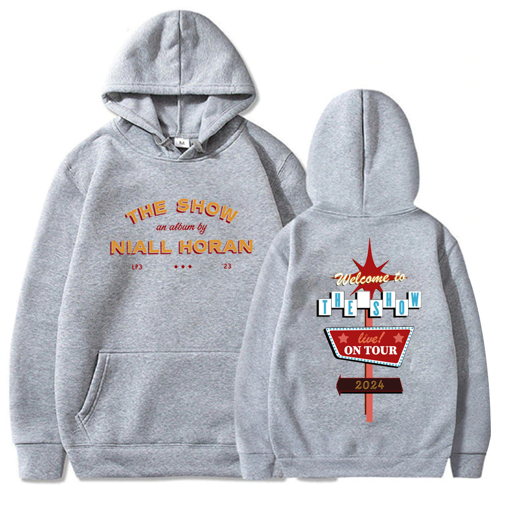 Niall Horan The Show Áo Hoodie Quá Khổ Niall Horan Music Tour 2024 Bông Tai Kẹp Rời Cổ Điển Đơn Giản