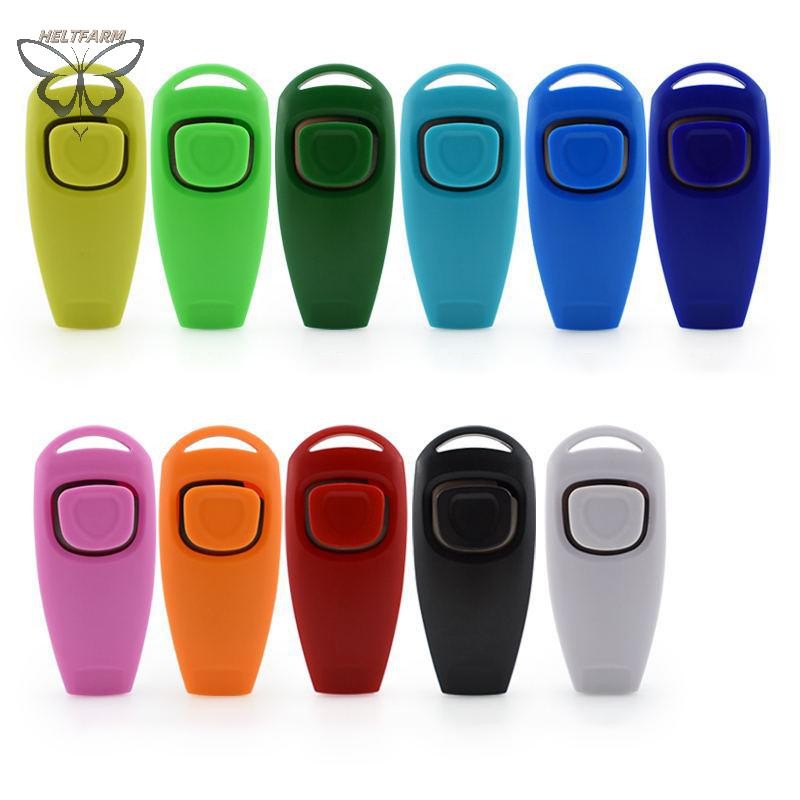 GOLD Thú Cưng Đa Năng 2 Trong 1 Clicker Còi Huấn Luyện Chó Clicker Có Móc Khóa Thú Cưng Chó Con Huấn