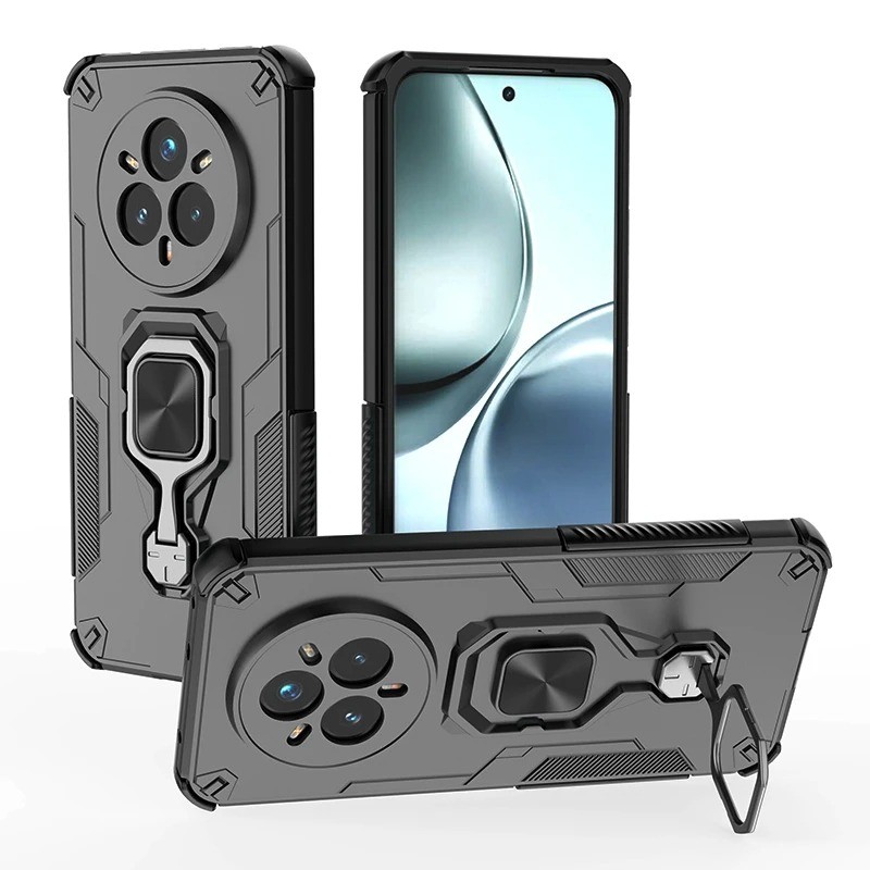 Dành cho Realme 14 Pro / 14 Pro + 5G Hybrid Heavy Duty Armor Vỏ chống sốc Vỏ nhẫn đứng