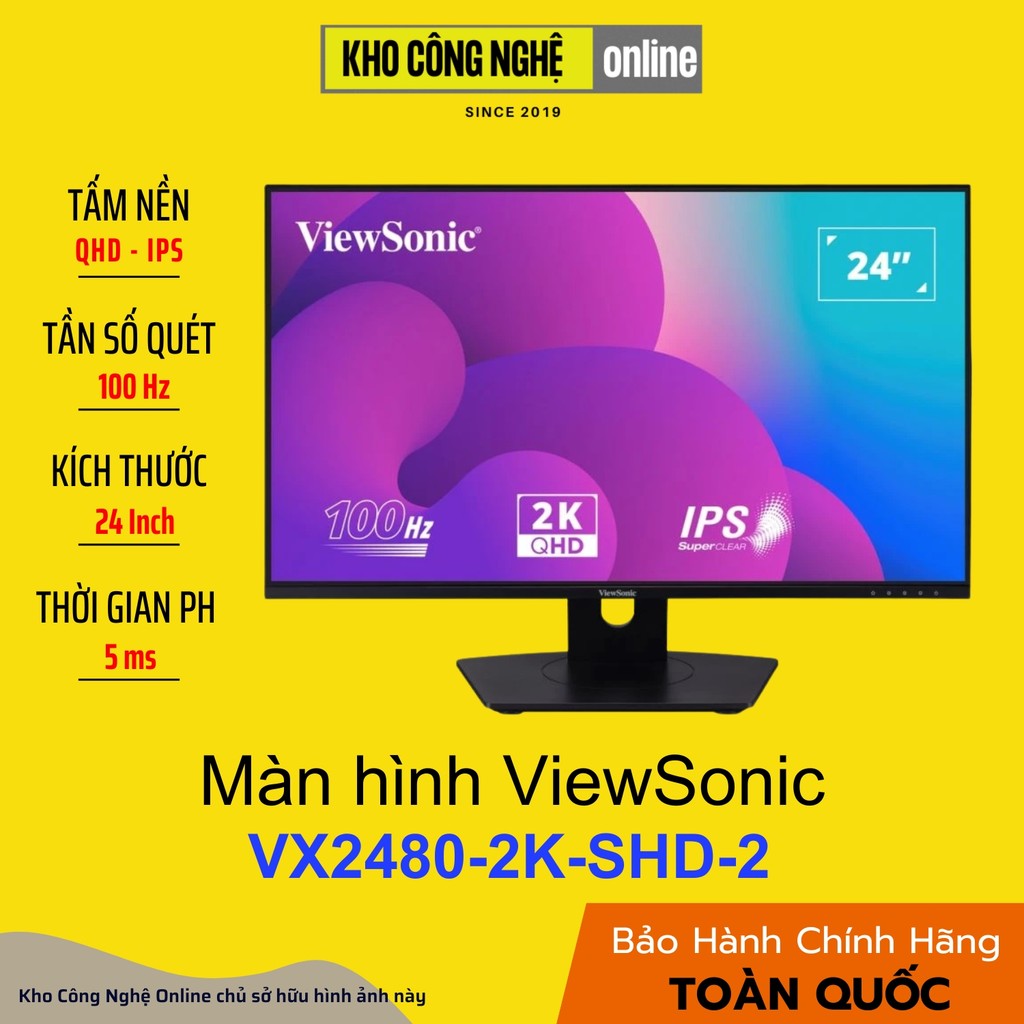 Màn Hình ViewSonic XG2409A 24'', FHD - Tấm nền IPS, 240Hz, 1ms (Hàng Chính Hãng)