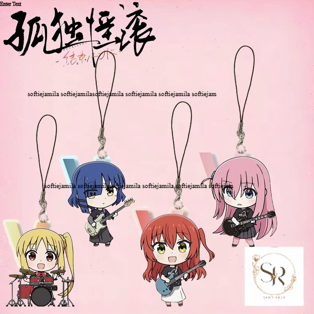 Anime Bocchi the Rock Móc treo điện thoại di động acrylic PJSK, mặt dây chuyền nhỏ Kusanagi Nene Len