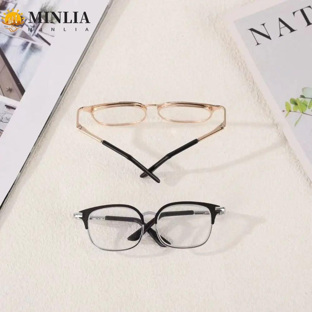 Kính búp bê MINLIA 20cm, Kính búp bê khung hình elip màu bạc 8,5 CM, Đạo cụ ảnh Ellipse Phim hoạt hì