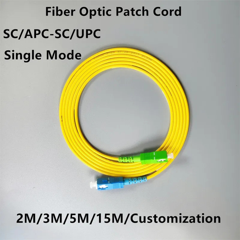 2m 3m 5m 15m SC APC SC UPC Sợi Quang Cáp Quang Patch Dây Cáp Nối Dài fibra optica Sợi Quang garter F