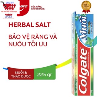  Kem Đánh Răng Colgate Herbal Salt Muối Thảo Dược  225g tuýp  Bảo vệ răng và nướu tối ưu 
