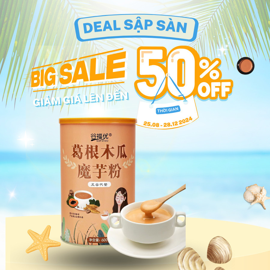 Bột Konjac Đu Đủ Sắn Dây Dinh Dưỡng Ăn Liền - Nở Ngực Tự Nhiên . ' *