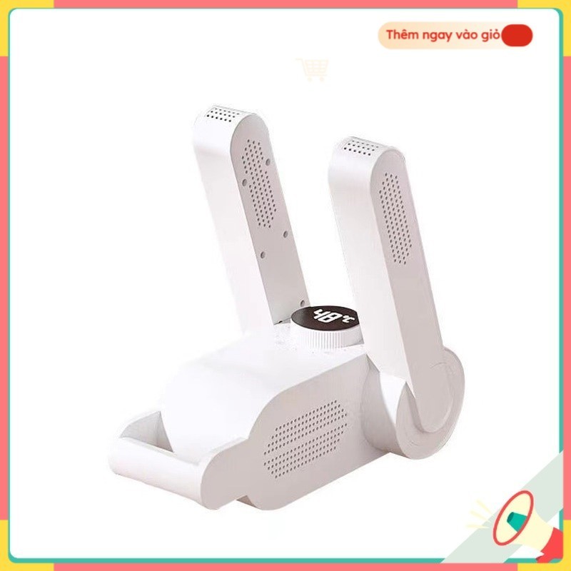Máy sấy giày khử mùi UV, Hẹn Giờ có thể xếp gọn Electric Shoes Dryer Purple Light Drying Machine ☘️G