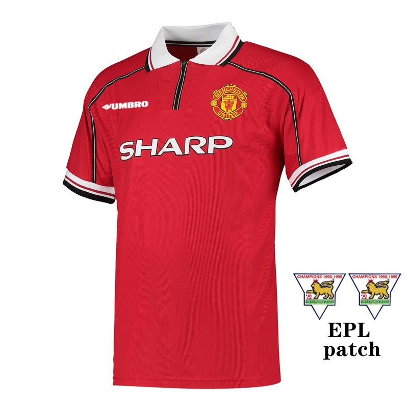 98 / 99 Manchester United Home Retro Beckham Jersey AAA +