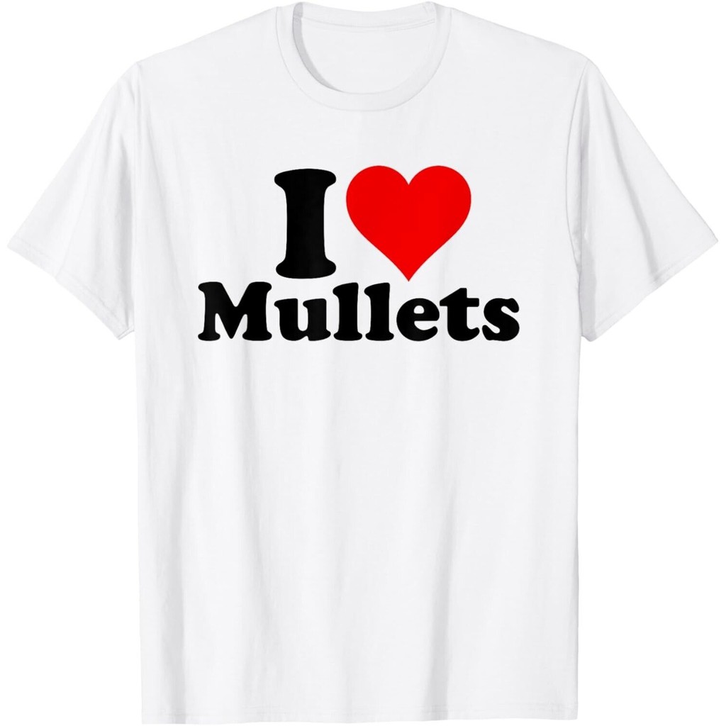 I Heart Love Mullets Red Heart Gift Tee Áo thun