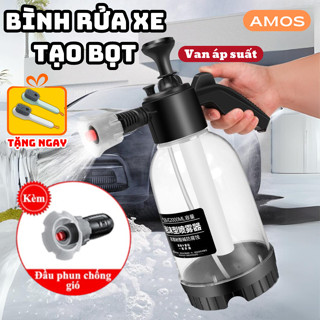 Bình Xịt Bọt Tuyết Rửa Xe Ô Tô, Xe Máy TRENDY Kèm Đầu Phun Chống Gió, Bình Tưới Cây Áp Suất Tiện Cầm Tay 2L Tiện Dụng