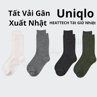Tất giữ nhiệt nữ mùa đông Uni.qlo, Tất vớ vải gân Uni.qlo HEATTECH Socks