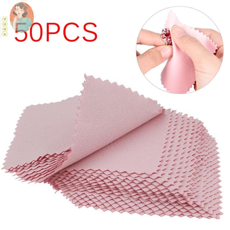 [VURK]50 PCS Silver Polishing Cloth Cleaner Jewelry Cleaning Cloth Anti-Tarnish Tool
50 PCS Silver P