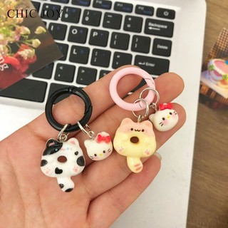 Móc khóa mèo hoạt hình dễ thương CHIC JOY với phong cách KTins dành cho học sinh