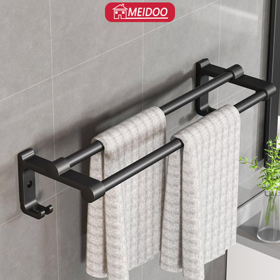 Giá treo khăn MEIDOO gắn tường không cần khoan tiện dụng dành cho nhà tắm tùy chọn kích thước