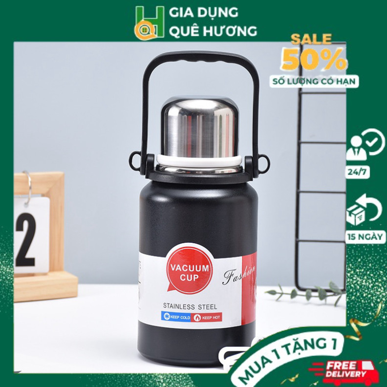 Bình Giữ Nhiệt Inox 316  Bình Nước Giữ Nhiệt Dung Tích 900ml, 1200ml,1500ml Chính Hãng Pinkcup Kèm F