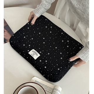 Túi đựng máy tính xách tay in họa tiết Hàn Quốc ngôi sao đen chống sốc vỏ bảo vệ máy tính bảng thích hợp cho 9.7 10 11 13 13,6 14 15,6 inch