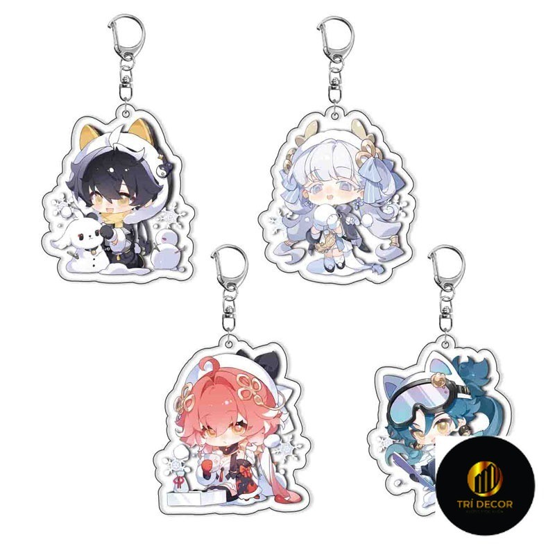 Trò Chơi Gió hú Sóng Jiyan Changli Jinhsi Acrylic Mặt Dây Chuyền Móc Khóa Móc Kh