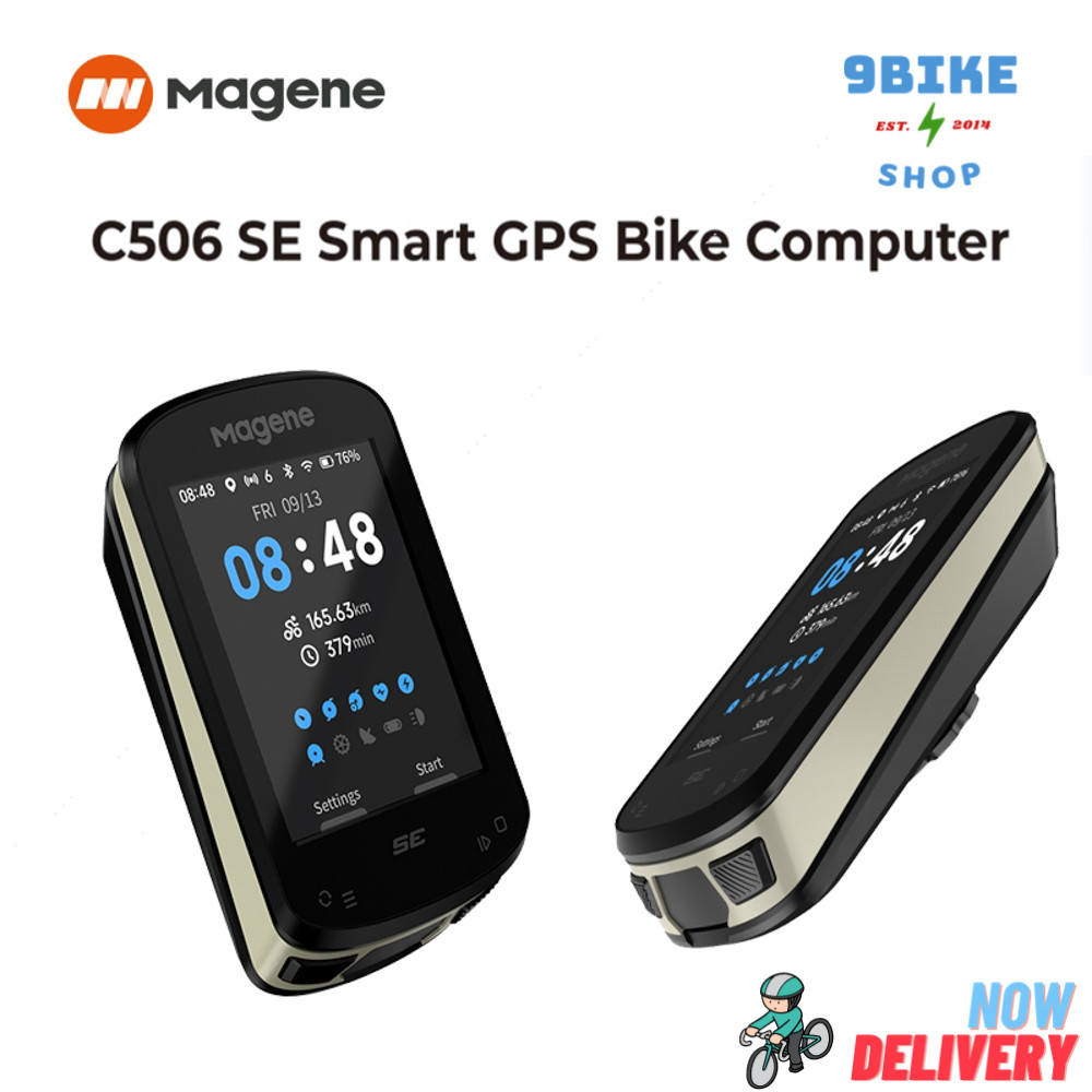 Đồng hố tốc độ xe đạp GPS Magene C506SE có dẫn đường 2.4 inch