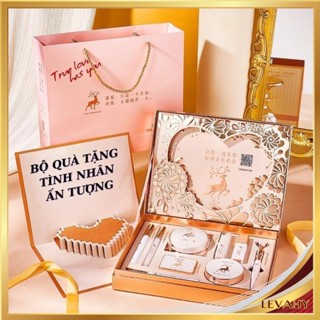 Bộ Trang Điểm Tuần Lộc Quà Tặng Nội Địa Trung Chăm Sóc Làm Đẹp Makeup YOULIYOULA 10 Món LEVAHY