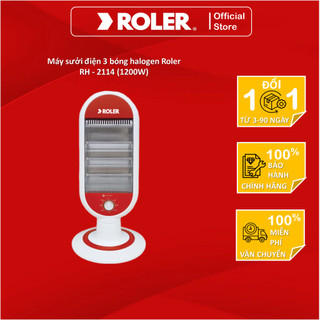 Máy sưởi điện 3 bóng halogen Roler RH - 2114 (1200W)