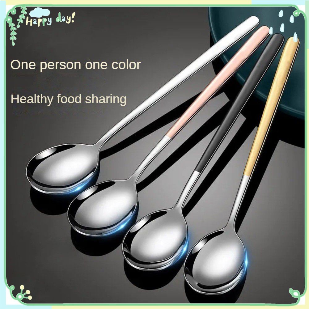 【COD】 Dinner Spoon Durable Stainless Steel Material Stainless Steel Soup Spoon Kitchenware Hot Conte