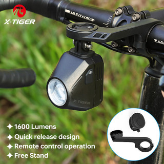 X-tiger Siêu Sáng 1600 Lumens Đèn Xe Đạp Xe Đạp Đèn Đi Xe Đạp Điều Khiển Từ Xa Không Dây 5 Chế Độ IP66 Chống Thấm Nước Chống Trơn Cho Cuộc Phiêu Lưu Đi Xe Đạp Đường MTB