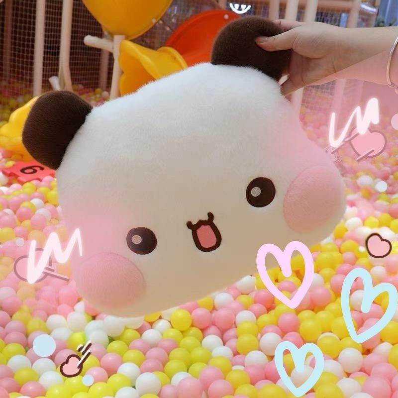 Gấu Trúc Dễ Thương Bubu Dudu Gối Mềm Kawaii Bubu Và Yier Đầu Lớn Búp Bê Sang Trọng Phòng Ngủ Sofa Đồ