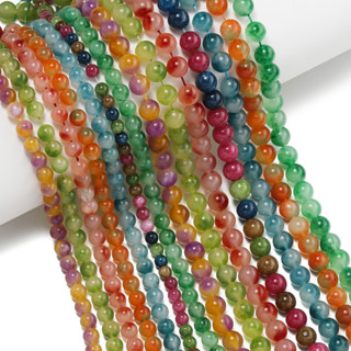  St. kunkka 4-14mm Tròn Hạt Đá Tự Nhiên Mờ Hạt Ngọc Cho DIY Trang Sức Vòng Tay Vòng Cổ Làm 