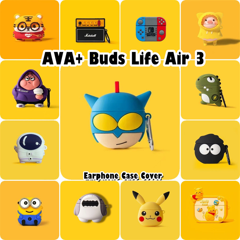 【Hot sale】Cho Ava + Buds Life Air 3 ốp tai ng Case phim hoạt hình Ảnh thật Vỏ Bảo Vệ Hộp Sạc NO.2