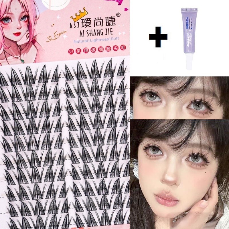 Hoa Hướng Dương Lông Mi Giả Manga Lông Mi Cosplay Tự Nhiên Dày Và Lông Tơ Manga Mở Rộng Mắt Nối Mi