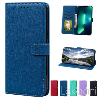 Ốp Da Filp Cho Xiaomi Redmi 15C 15 A5 14C 13X A4 A3 A2 A1 13C 12C Note 14 13 12 11s 10 10s Pro Max Plus 5G Vỏ Mờ Khe Cắm Thẻ Màu Trơn Vỏ Điện Thoại