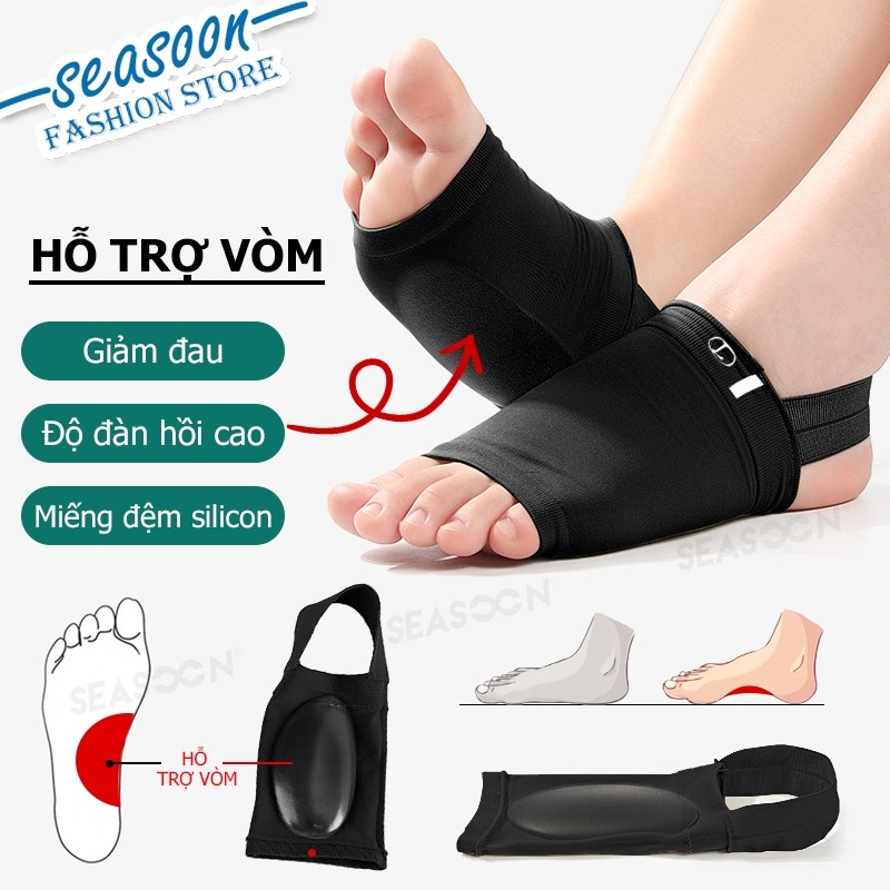 Đệm Lót Chỉnh Hình Vòm Chân Silicon Hỗ Trợ Bàn Chân Bẹt Giảm Đau & Đàn Hồi Cao Cấp