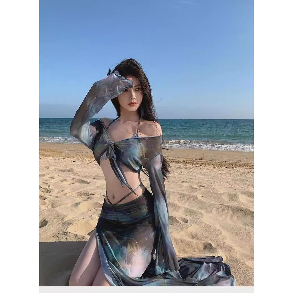 Meet-Adm Bộ Bikini Dài Bốn Mảnh Cho Nữ Bộ Đồ Bơi Gợi Cảm Thời Trang Mùa Hè Mới | BigBuy360 - bigbuy360.vn
