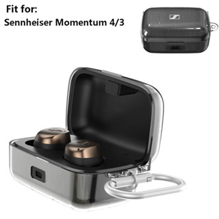  Ốp Lưng Trong Suốt Cho Tai Nghe Không Dây Sennheiser Momentum 4   3 Vỏ Cứng TPU Cho Momentum True Wireless 4   3 Vỏ Bảo Vệ Chống Trầy Xước Toàn Thân 