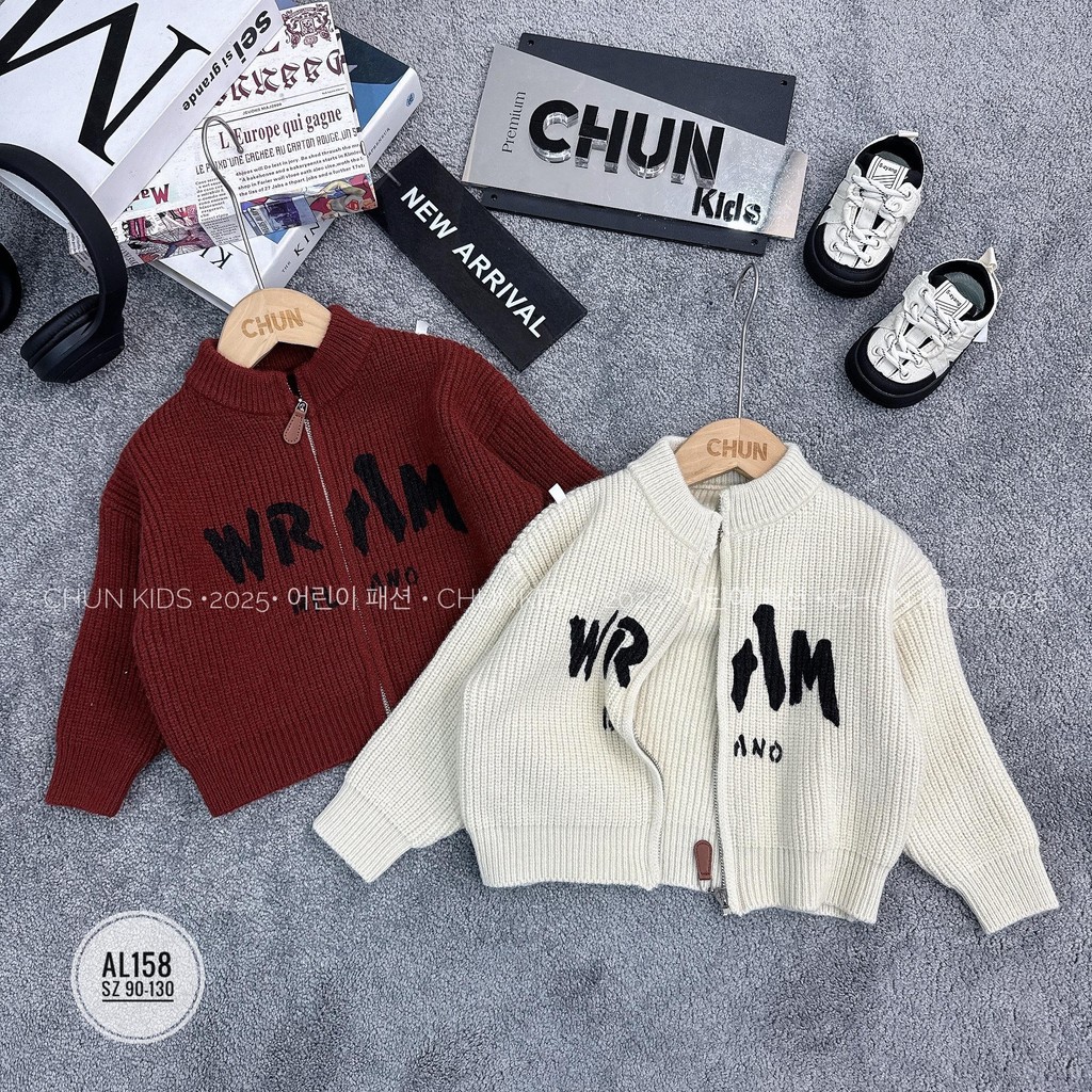 AL158 - CDG len dệt CHO BÉ chữ đen WRAM - 639