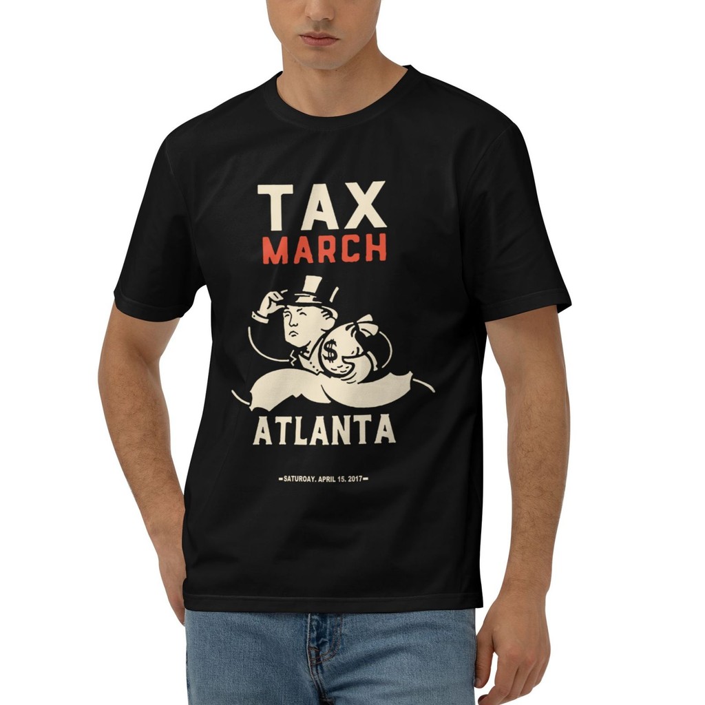Áo thun Cotton Tax March Atlanta