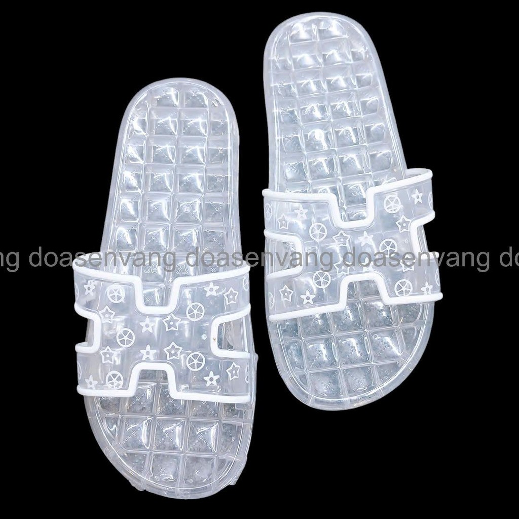Dép Nam Nữ Trong Suốt - Đi Trong Nhà,Dép Đi Nhà Tắm, Dép spa Dép Nhựa Quai Ngang cao cấp