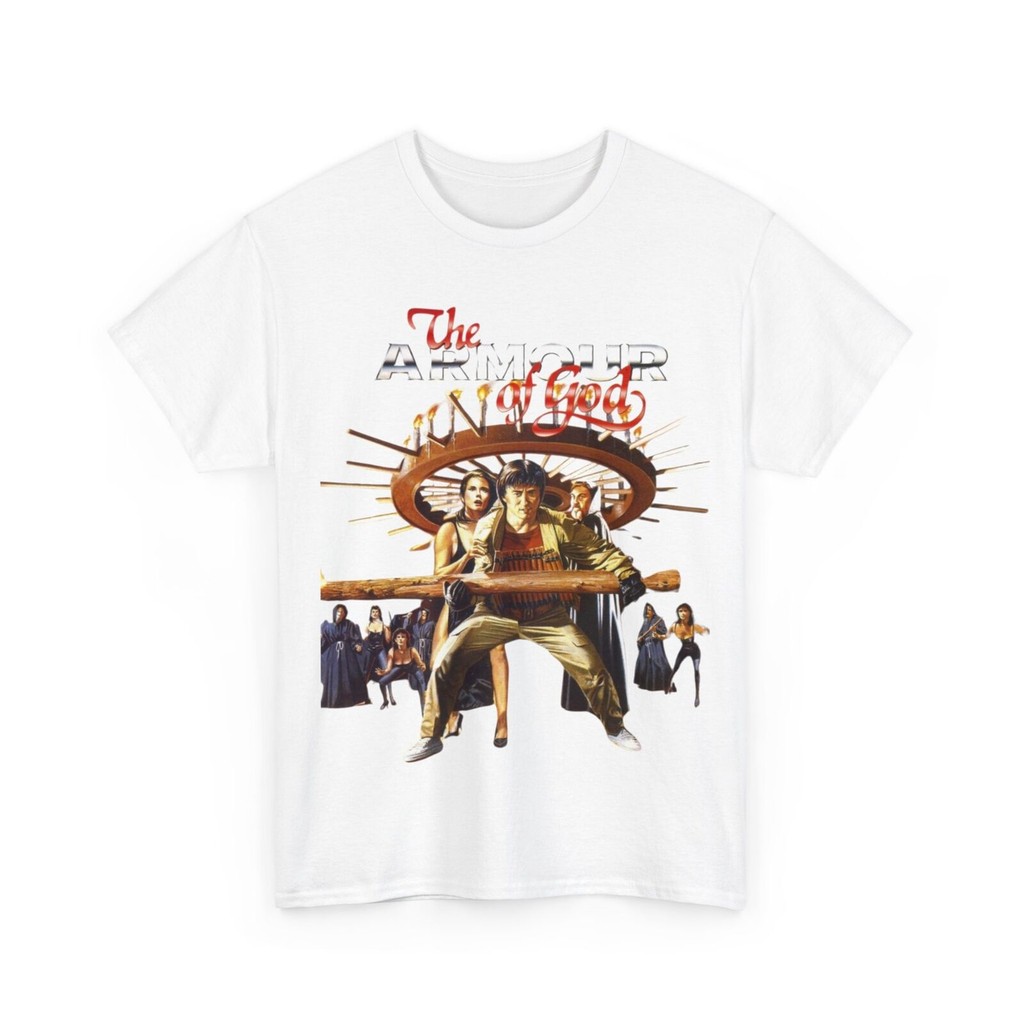 Jackie Chan Armor Of God Hk Movie Áo thun Cotton nặng