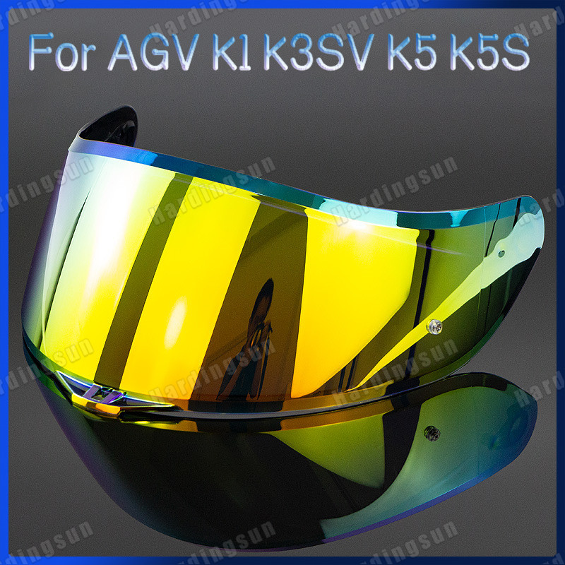 Mũ bảo hiểm xe máy Tấm che toàn mặt cho AGV K1 K3SV K5 K5S UV Chống trầy xước Tấm chắn gió Kính che 