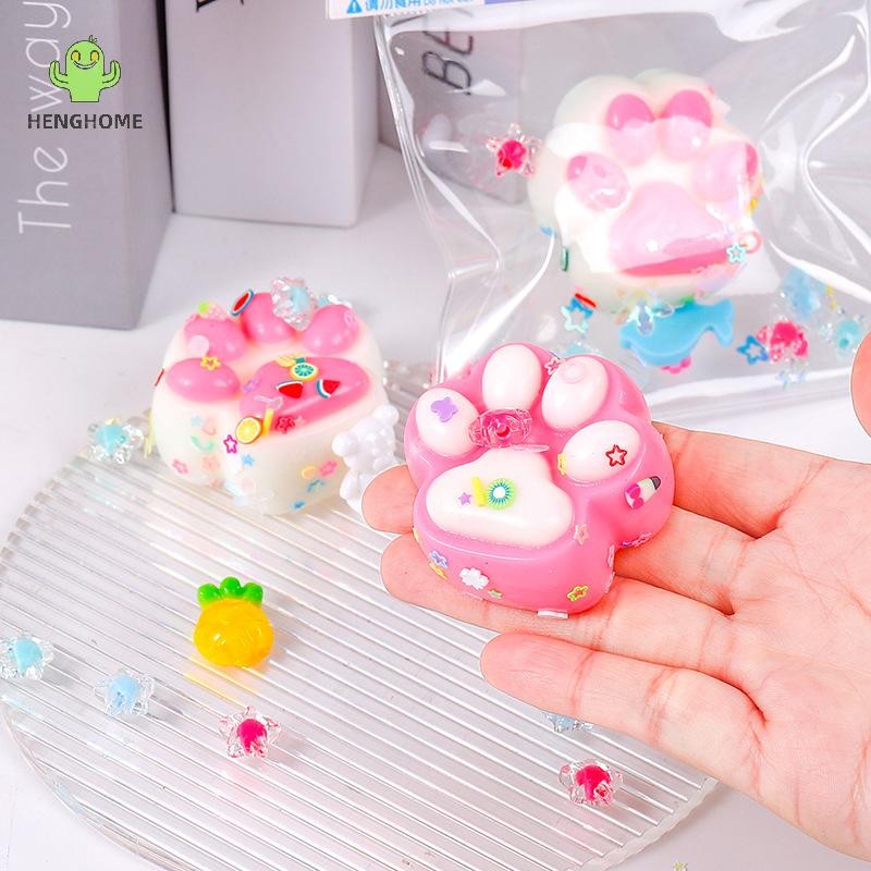 Henghome Phim Hoạt Hình Paw Bóp Mochi Mềm Dễ Thương Phục Hồi Chậm Đồ Chơi Căng Thẳng Cho Trẻ Em Ngườ