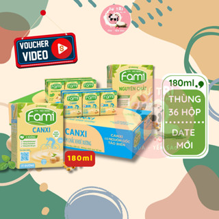 Sữa đậu nành Fami ( Nguyên chất, Canxi, Canxi Ít Đường) thùng 36 Hộp