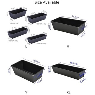 Baking Rectangular Mould Non-stick Bread Pan Tray Solid Color
